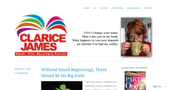 Desktop Screenshot of claricejames.com